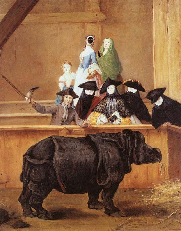 Pietro Longhi The Rhinoceros China oil painting art